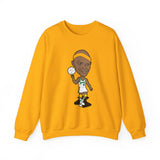Slick Watts Sweatshirt  Cartoon ( White, Gold and Sport Gray)