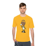 Slick Watts Cartoon Tshirt (White, Silver, Gold and Kelly Green)