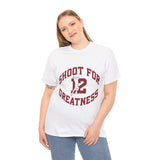 Isaiah's Gear Collection Shoot for Greatness T-Shirt (Sport Grey and White)