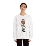 Slick Watts Sweatshirt  Cartoon ( White, Gold and Sport Gray)