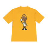 Slick Watts Cartoon Tshirt (White, Silver, Gold and Kelly Green)
