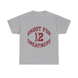 Isaiah's Gear Collection Shoot for Greatness T-Shirt (Sport Grey and White)