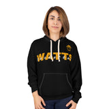Watts Basketball Unisex Pullover Hoodie - Cozy Sportswear for Fans and Players (Black&Yellow)