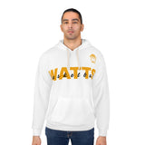 Watts Basketball Unisex Pullover Hoodie - Cozy Sportswear for Fans and Players (White)