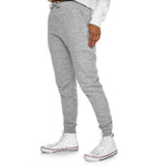 Watts Fleece Joggers in White Logo