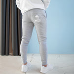 Watts Fleece Joggers in White Logo