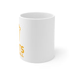 Watts White Ceramic Mug Orange