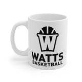 Watts White Ceramic Mug Black