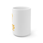 Watts White Ceramic Mug Orange