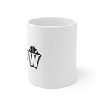 Peace, Love and Basketball White Ceramic Mug